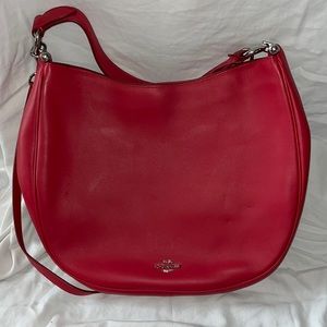 Coach Nomad Hobo Bag - True Red F36026
